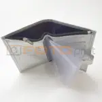 портмоне 3 в 1 серебро раскрытый