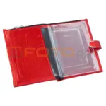 портмоне 3 в 1 красный раскрытый