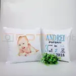 подушки с фото детей и датами