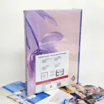 Album foto Gedeon Violet Flower vedere din spate, pentru 200 fotografii 10x15 cm