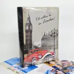 Фотоальбом Gedeon London Classic 200 фото 10x15 см — дизайн с Биг-Беном и красным ретро-автомобилем