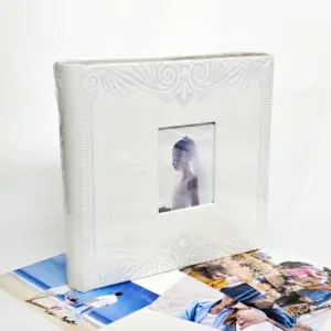 album foto de nuntă alb cu ramă 200 poze